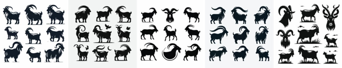 Vector goat silhouette