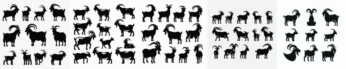Vector goat silhouette