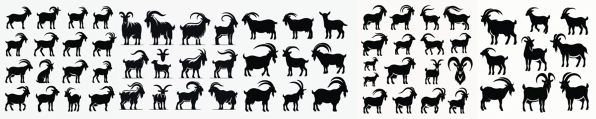 Vector goat silhouette