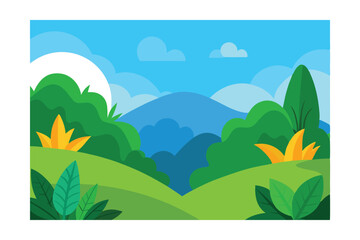 Obraz premium landscape with mountains