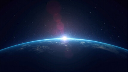 Fototapeta premium earth and sun