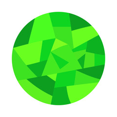 Abstract background element in the form of a precious stone in vector, flat style.