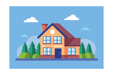 house in the mountains