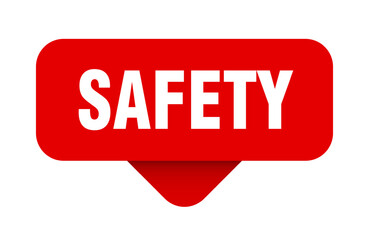 safety sticker. safety sign on transparent background