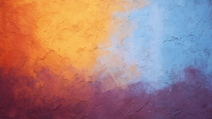 Obraz premium Colorful abstract grunge art with vibrant textures and gradient lighting, expressing bold creativity and dynamic energy.