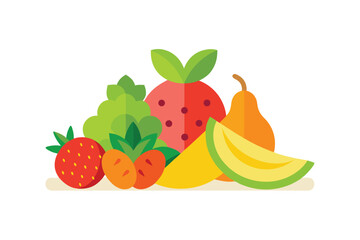 strawberry and melon