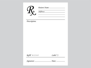 Doctor Prescription Pad Design © Riaz Graphics323
