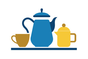 teapot and cups