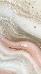 Fototapeta premium Abstract swirling pearlescent composition with glossy texture background