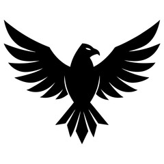 Obraz premium Eagle Icon Vector: Flat, Clean, Isolated Design