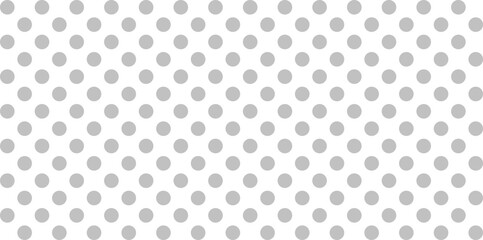 Large grey polka dots seamless pattern on white background. Halftone polka dot texture vector template. Minimalist abstract wall. Arranged in diagonal lines. Art & Illustration