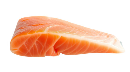  a raw salmon fillet isolated on transparent background 