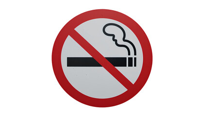 no smoking sign isolated on transparent background 