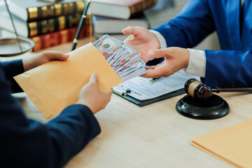 A client pays a lawyer for legal representation, with the attorney receiving the payment as part of...