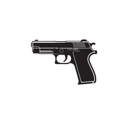 gun vector isolated on white background