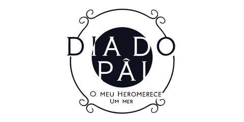 Dia de pai emblem graphic design suitable for father's day portuguese greeting vector art