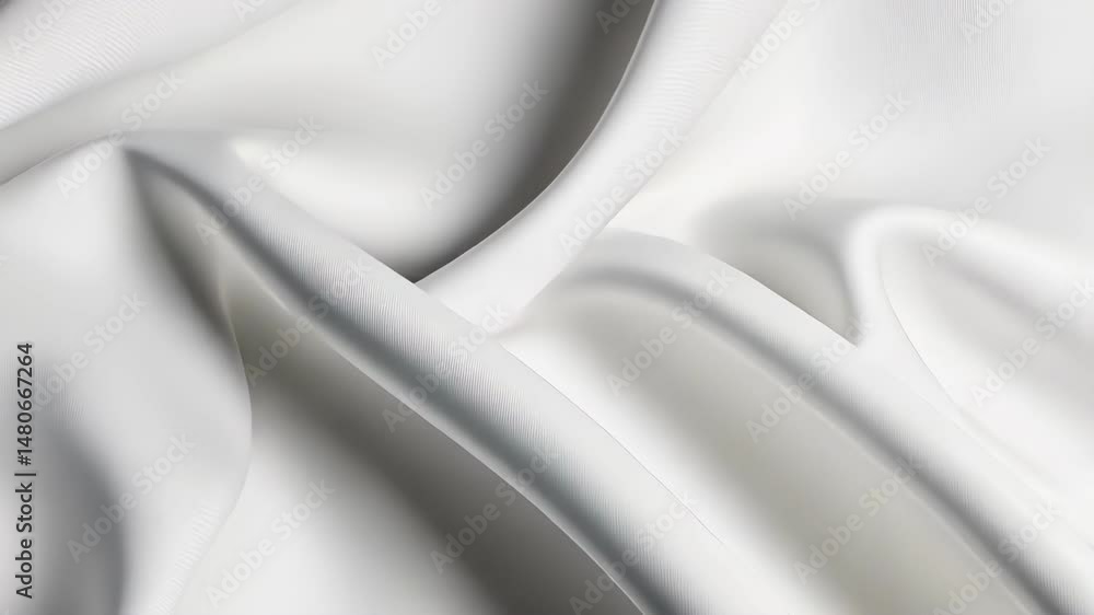 Aufkleber elegant white fabric with soft folds and smooth texture perfect for backgrounds and design elements