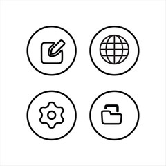 Modern Web Interface Icon Set