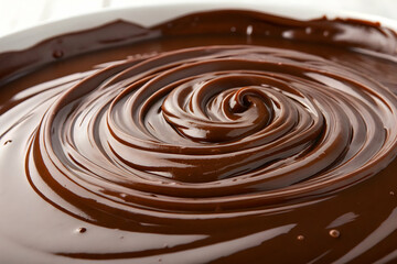 melted chocolate dripping