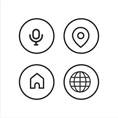 Modern Web Interface Icon Set