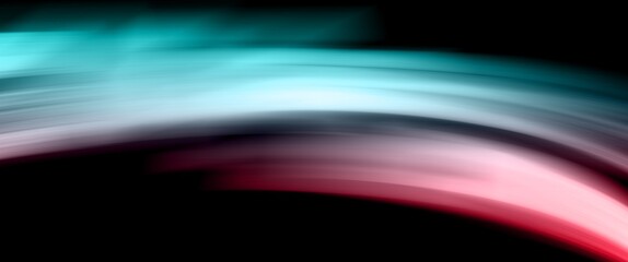 pink and green abstract wave with motion blur