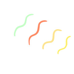 Cute Retro Abstract Doodle Shape 