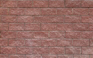 Brick wall with a red color