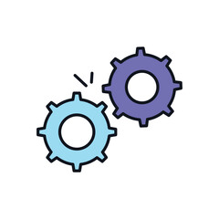 Gears Vector icon