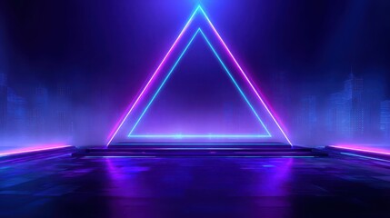A 4K photo of futuristic esport background for gaming live streaming. Esport game tournament competition neon banner.