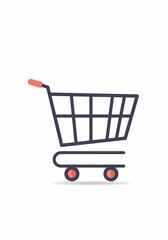 Shopping Cart Icon Illustration for Retail and E-commerce Needs