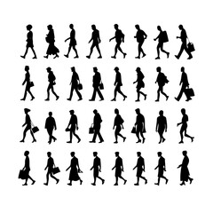 Obraz premium 25 People: A Dynamic Set of Diverse Figures