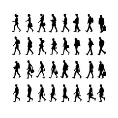 Obraz premium 25 People: A Dynamic Set of Diverse Figures