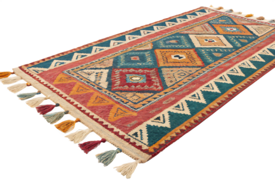 boho style rug, png transparent background