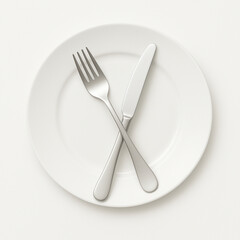 fork and knife isolated on transparent or white background png