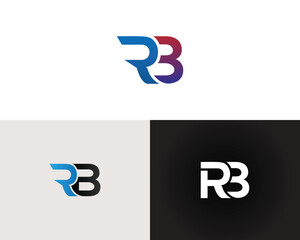 Modern initial RB logo design collection creative identity brand emblem vector template business and corporate symbol