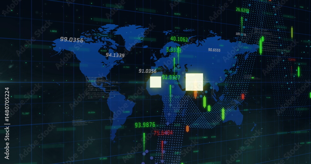 Poster image of financial data processing over statistics