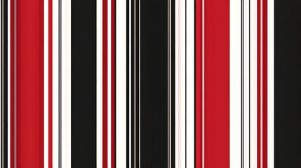 Vertical striped pattern in red, white, and black.