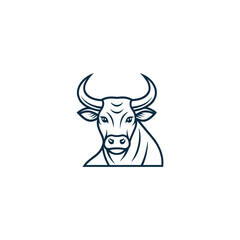 Elegance drawing art buffalo cow ox bull head logo design inspiration Bull, cow, angus, buffalo, cattle Head logo. Premium logo. Elegant logo symbol design illustration vector for company.
