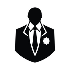 Formal Wear Symbols Black and White.
