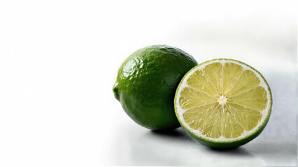 Fresh Green Citrus Lime: Juicy Slice for Healthy Cooking and Refreshing Beverages | Organic Vitamin C Rich Fruit for Culinary Arts and Smoothies