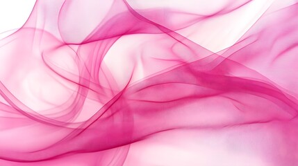 Obraz premium Flowing, translucent pink fabric texture.