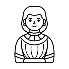 ceramic figurine drawing line art vector