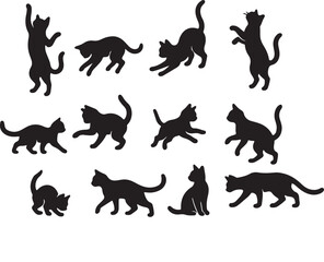 Obraz premium cat silhouette svg