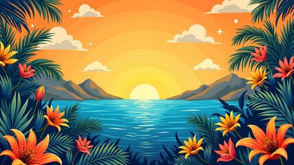 Mother's Day  (Chile, Colombia, Mexico - varies by country)   sale banner design free space in the center. Mexican muralists style
