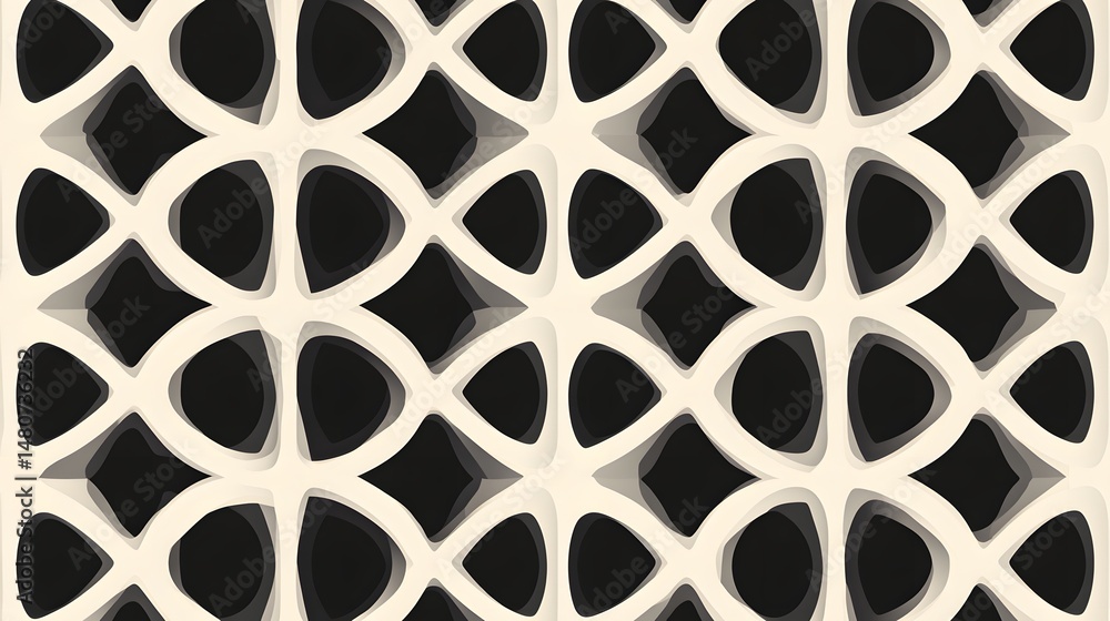 Aufkleber abstract geometric pattern with layered shapes.