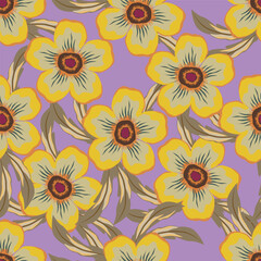 seamless pattern with flowers