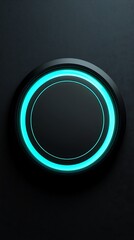 Fototapeta premium Modern circular interface with neon light high resolution picture