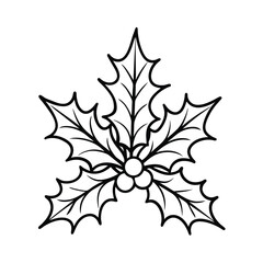 christmas holly leaves