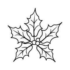 christmas holly leaves