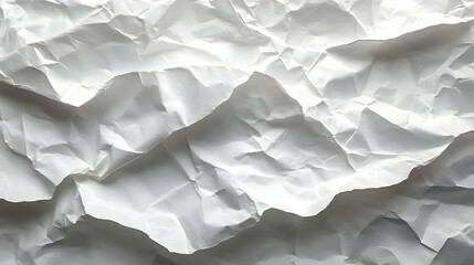 Obraz premium Crumpled White Paper Texture Background